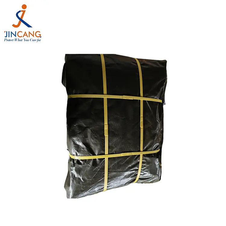 130G कालो भर्जिन PE TEPAULIN
